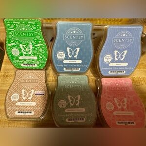 Scentsy Wax Melts Collection - Green, Blue, Pink, Tan